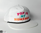 Pop Is My Homeboy White Grandpa Pinch Hat - Fiesta Color Edition
