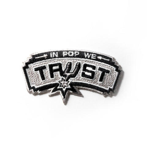 In Pop We Trust-Embroided Patch
