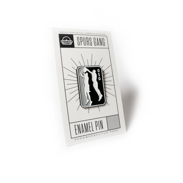Manu Ginobli game winning block enamel pin