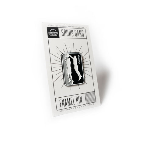 Manu Ginobli game winning block enamel pin