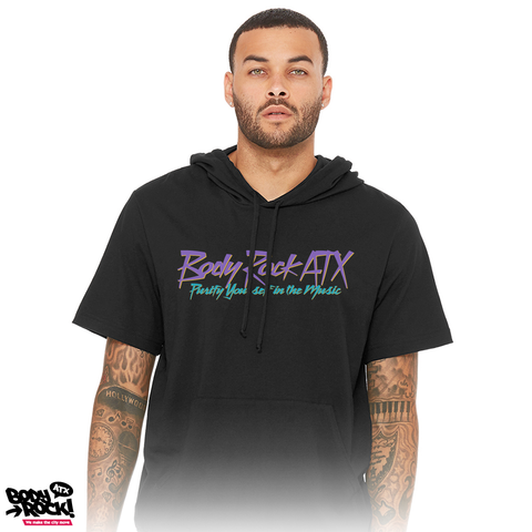 Body Rock ATX: Purify Yourself in the Music-Short Sleeve Hoodie-Black