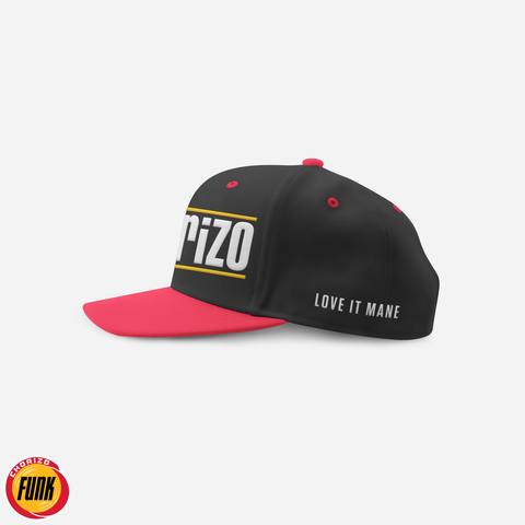 Houston inspired Chorizo Snapback (two tone-black and red)