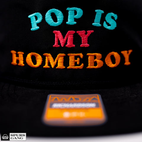 Pop Is My Homeboy BLACK Grandpa Pinch Hat - Fiesta Color Edition
